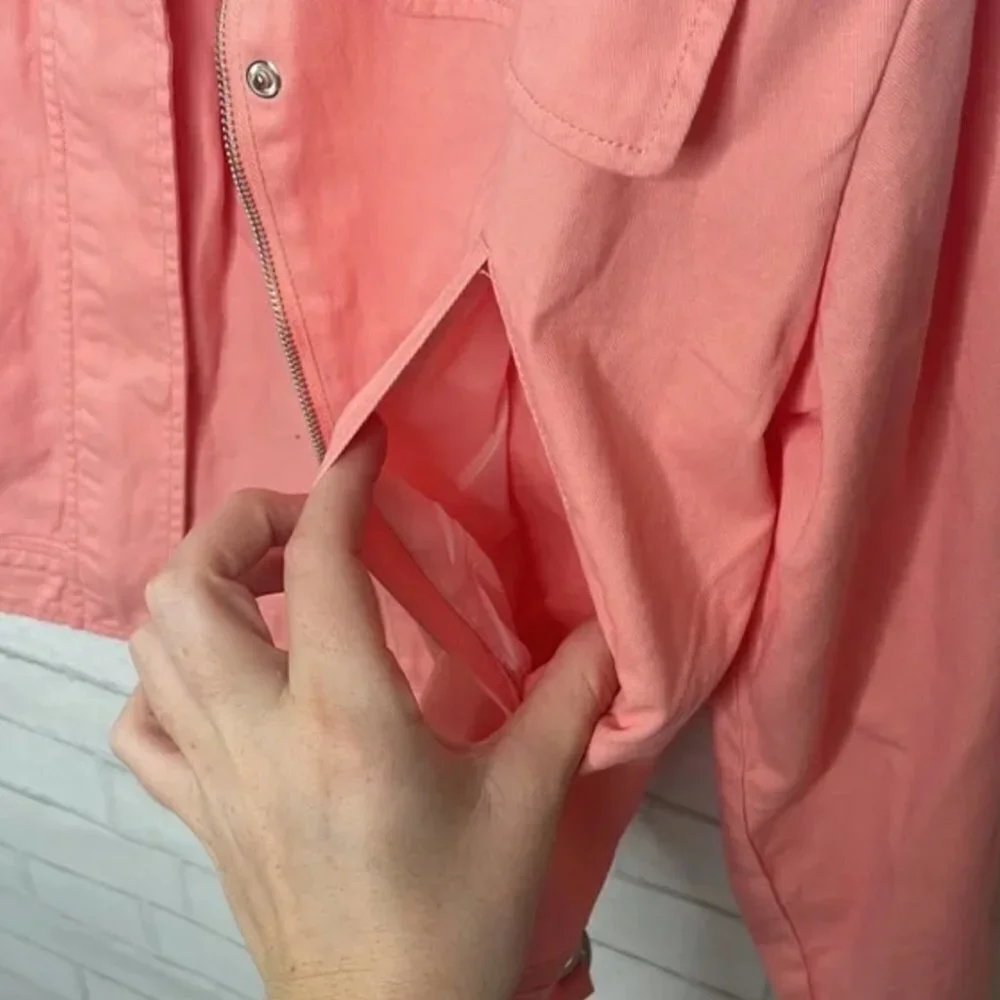 NWT Treasure & Bond Stand Collar Cotton Twill Jacket